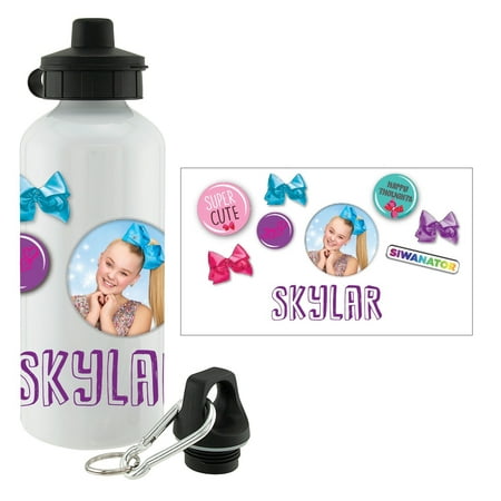 Personalized Water Bottle - JoJo Siwa Buttons (Best Water Bottles For Back To School)