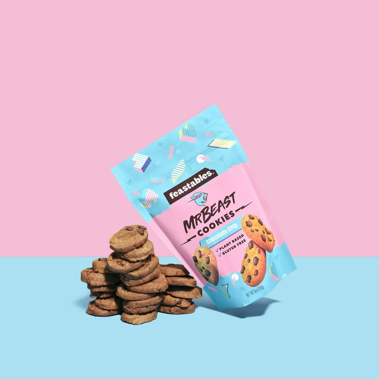 Feastables MrBeast Real Chocolate Chip Cookies, Crunchy and Dreamy