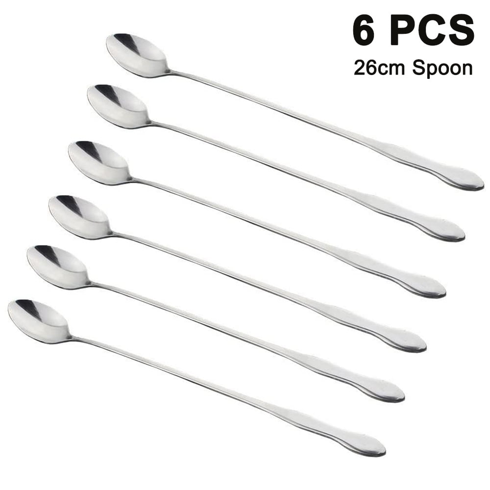 12 Beautiful Stainless Steel Teaspoon Dotty Handle Decor Coffee Spoon Spoons 15,5 cm 