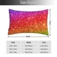 thumbnail image 2 of Salouo Colorful Glitter Pattern Pillow Cases,1PC Pillow Covers with Envelope Closure Decorative Pillow Case for Bed Couch,Pillows Not Included-20"x30", 2 of 6