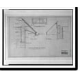 thumbnail image 2 of Historic Framed Print, [Ishpiming, William S. Corby house (Chevy Chase, Maryland). Cornices for garage. Section].Arthur B. Heaton, architect., 17-7/8" x 21-7/8", 2 of 9