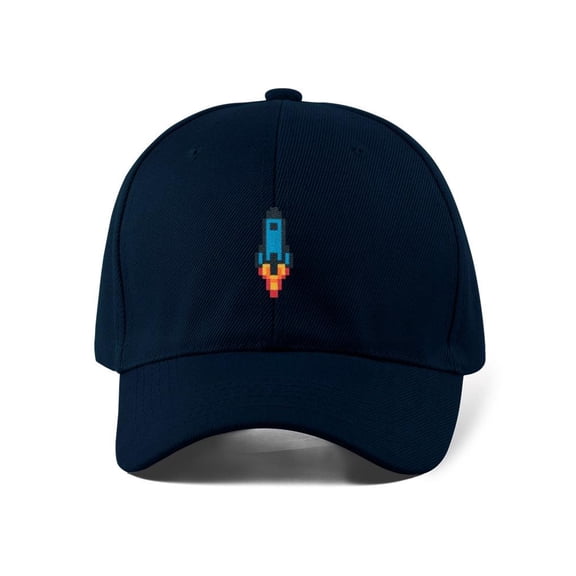 Pixelart Space Rocket Hat -Image by Shutterstock, Small