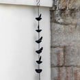 thumbnail image 4 of Dserhfy 60/80/100CM Iron Bird Rain Chain Heavy Duty Metal Outdoor Garden Hanging Rain Catcher Cups Outside Gutters Downspouts Replacement Decorative Rain Chain, 4 of 8