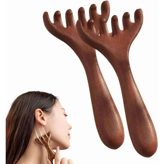 Six-Claw Fishtail Massage Comb, 2025 New Manual Scalp Massager Therapy Comb Massager Tool for Scalp Eye Facial Neck Shoulder, Gua Sha Comb Gift for Women Men