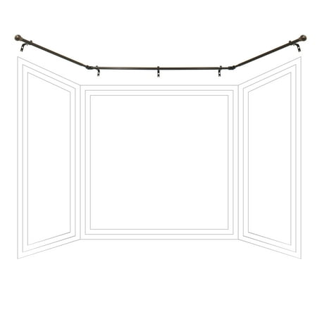 Better Homes Gardens Bay Window Adjustable Drapery Rod Set