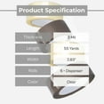 thumbnail image 5 of Shield Tape 6 Rolls - 3 Mil - Carton Sealing Packing Acrylic Tape with Dispensar for Smooth unwind, Secure Seal, Clear, 3" x 55 Yard (165 ft), 3" Core, 5 of 7