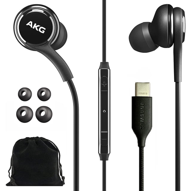 Auriculares Samsung AKG para Galaxy S23 Ultra con USB tipo C negros