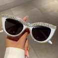 thumbnail image 4 of Sparkling Rhinestone Cat Eye Sunglasses for Women and Men - UV400 Protection and Fashionable Club Party Favors, 4 of 4