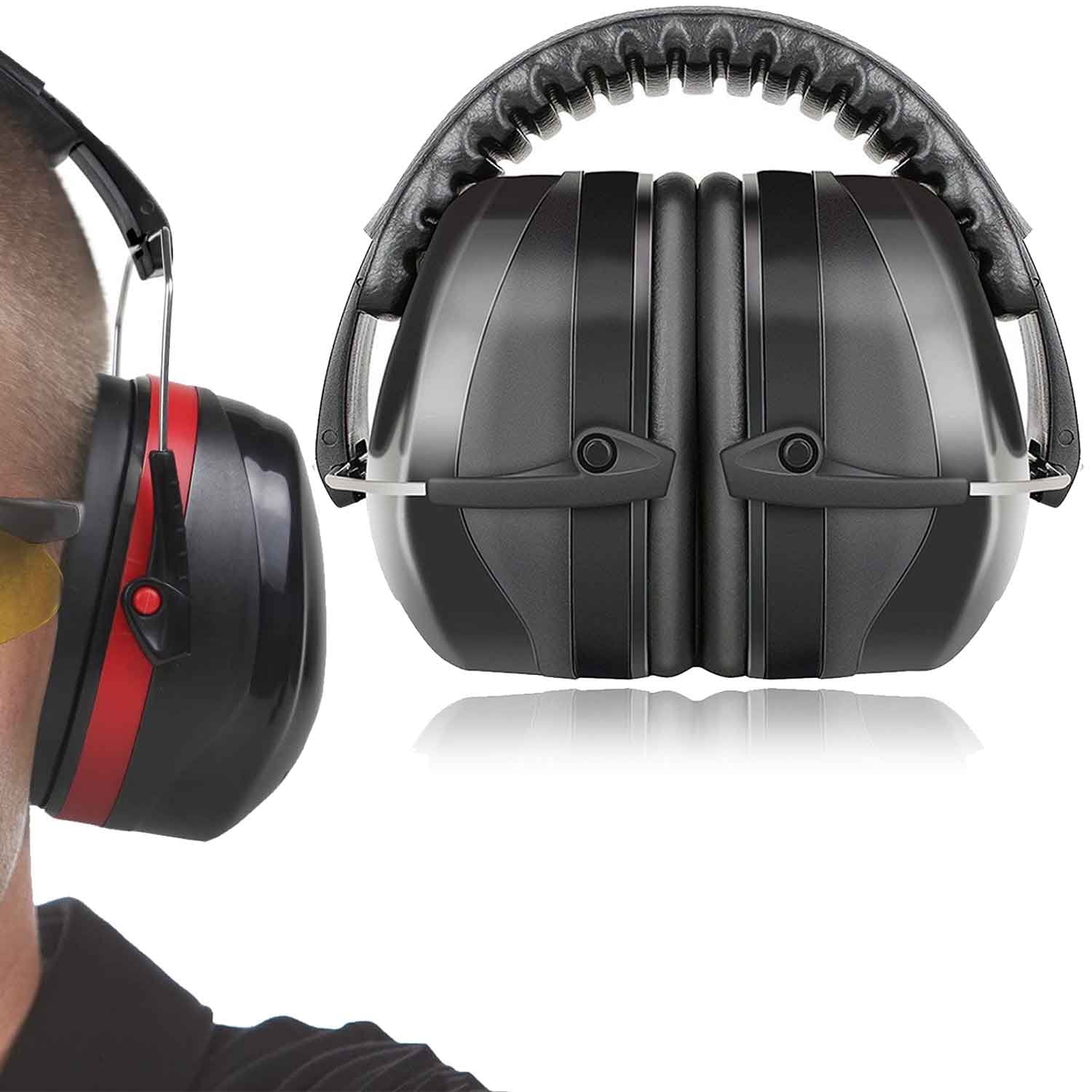 35dB Noise Canceling Earmuffs Adjustment Hearing Protection Ear Defenders Safety 