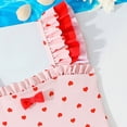 thumbnail image 6 of Gubotare Kids Swimsuits Toddler Baby Girls Swimsuit Infant One Piece Bathing Suits Cute Dinosaur Beach Wear Sunsuit Ruffle Swimwear 4T 5T (Pink,4-5 Years), 6 of 8