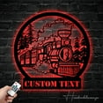 thumbnail image 2 of Handmadetneonsign Custom Steam Train Locomotive Metal Wall Art with LED Light - Personalized Train, 2 of 5