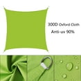 thumbnail image 4 of Square Sun Shade Sail UV Block Waterproof Patio Awning Outdoor Garden Pool Sun Canopy Shelter Cover 13'x13' Green, 4 of 7