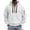 White, variant on Zylanna Men's Hooded Sweatshirts with Pockets, Quarter Zip Soft & Comfy Long Sleeve Solid Color Casual Outdoor Hoodies Tops for Men Khaki
