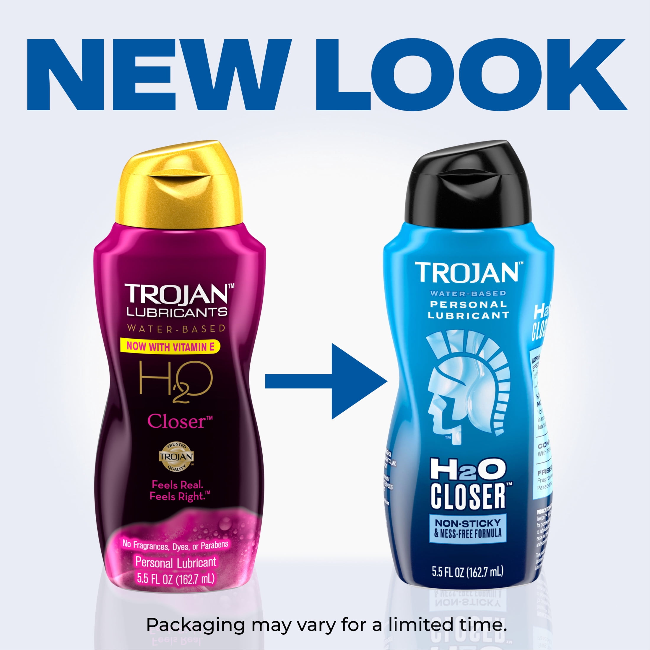 Trojan Lubricant H2O Closer Water Based Lubricant, Personal Lubricant, 5.5 fl oz Bottle