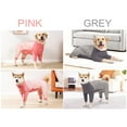 thumbnail image 2 of Dog Recovery Suit with Zipper, Dog Shedding Suit Onesie, After Surgery Dog Shirt, E Collar Alternative Anxiety Calming Shirt for Small Medium Large Dog Pink 3XL, 2 of 7