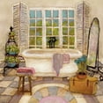thumbnail image 2 of Olson, Charlene 12x12 Black Ornate Wood Framed with Double Matting Museum Art Print Titled - Sunny Day Bath II, 2 of 4