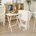 thumbnail image 2 of Casual Home 5pcs Tray Table Set, White (New), 2 of 5