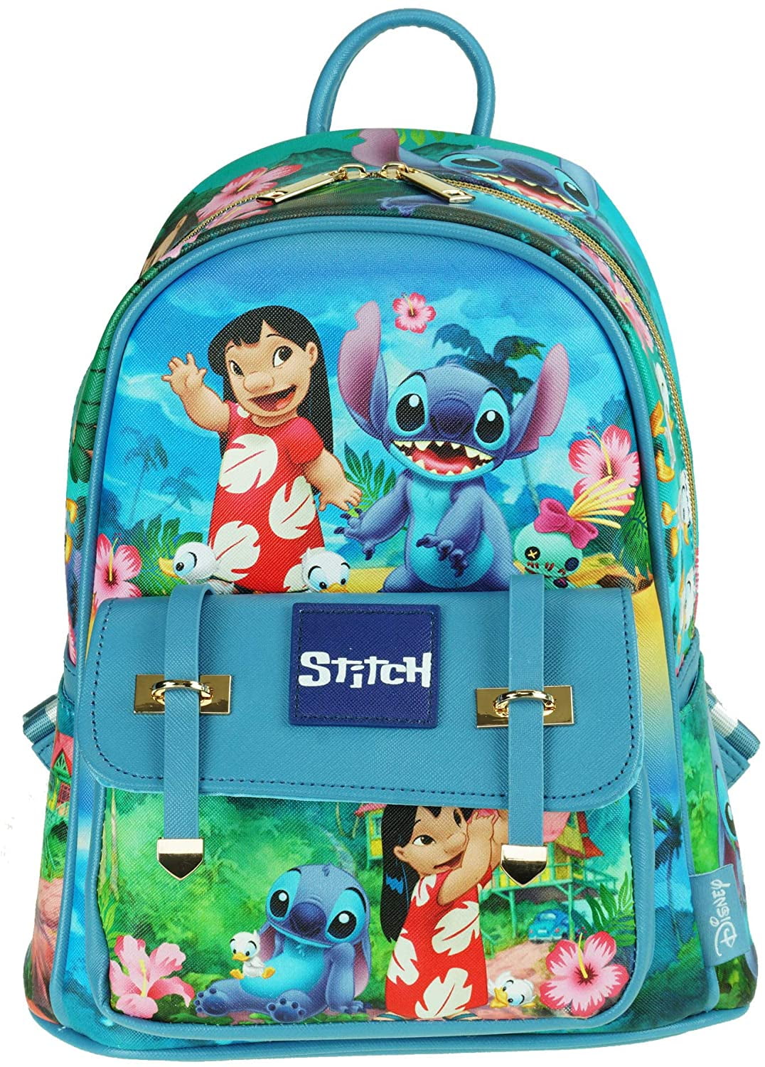 Lilo and Stitch 11" Faux Leather Mini Backpack A20522