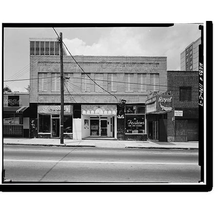 Historic Print, 126-255 Auburn Avenue (Commercial Buildings), Auburn Avenue, Atlanta, Fulton County, GA - 7, 16" x 20"