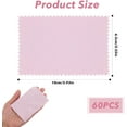 thumbnail image 2 of 60 Pcs Soft Jewelry Cleaning Cloth, Double Sided Pink Polishing Cleaner Cloth Jewelry Wipe Cloths For Gold Silver Diamond Pearl Silverware Watches Pearl Gold Platinum Jewelry（8 * 8cm）, 2 of 6