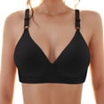 thumbnail image 2 of Sngxgn Women's Bra Wireless T-Shirt Bra(Black,40), 2 of 4