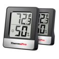 thumbnail image 1 of Medidor de humedad ThermoPro TP49 digital negro, paquete de 2, 1 of 8