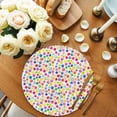 thumbnail image 2 of Colorful Polka Dot Round 13 Inch Placemats Set of 4, Watercolor Rainbow Polka Dots HeatResistant Non Slip Place Mats for Dining Table, Wipeable Braided Kitchen Table Mats for Housewarming, 2 of 9