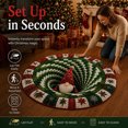 thumbnail image 5 of 3D Christmas Optical Illusion Round Rug, Christmas Gnome Vortex Hole Visual Trap Floor Mat for Living Room, Entryway, Bedroom and Holiday Home Decor, 23.62 Inch, 5 of 8