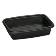 Microwave-Safe Containers,32 oz, Plastic, Black, 8-3/4x6-1/8x2, 75/Bag FPR032-3L