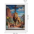 thumbnail image 2 of Diamond Art Kits for Adults, Lion Desert Cross Cactus Art 5D Diamond Painting Kits for Adults Beginners, DIY Full Drill Diamond Painting, Gem Art and Crafts 12x16, 2 of 7