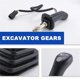 thumbnail image 5 of 3 Buttons Excavator Joystick Assy Handle Gears with Dust Cover for Daewoo Doosan DH DX150 215 225 30, 5 of 5