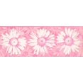 thumbnail image 2 of Abstract Rose Pink White Flowers Wide Wallpaper Border Paint by Design, Roll 15' x 9'', 2 of 3