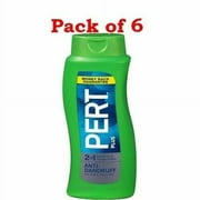 Pert plus Anti-Dandruff 2-in-1 Shampoo & Conditioner, 25.4 Oz Pack of 6