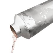 Viski Globe Stainless Steel Cocktail Shaker for Party, Home Bar Gifts, 32oz