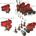 thumbnail image 3 of QJUHUNG Beautiful Wooden Mini Violin Set  Stand  Bow  Box  And Instrument Box Mini Instrument House Model Home Decoration Handicraft ZZZ, 3 of 7