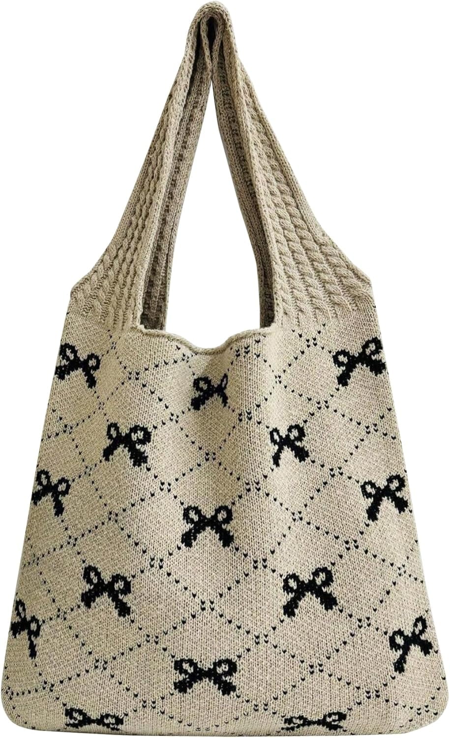 Beach Bags For Women Hollow-Out Knit Bag Vacation Summer Large Knitted Beach Bag Tote Woven Shoulder Purse Handbag - Product Details