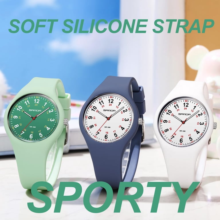 Analog Quartz Watch Silicone Strap Waterproof Unisex Sports Casual CURREN 2023 Men main image 3
