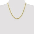 thumbnail image 4 of 10K Yellow Gold Rope Chain Styles Necklace 4.5 mm Diamond-Cut 20 inch, 4 of 4