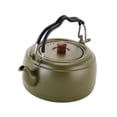 thumbnail image 2 of Tetera, cafetera, regalo, tetera ligera, tetera de acero inoxidable para inauguración de la casa, cocina, fogata, jardín, estufas, olla Verde, 2 of 8