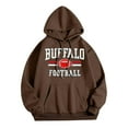 thumbnail image 4 of Men's Buffalo Football Hoodie Comfortable, Warm, and Stylish Pullover Sweatshirt with Front Pocket, 4 of 4