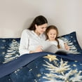 thumbnail image 4 of jejeloiu Chic Christmas Tree Bedding Comforter Set 7 Pieces,Happy New Year Full Bedding Set,Merry Xmas Snowflake Fitted Sheet Flat Sheet For Children,Microfiber Bedroom Decor Reversible, 4 of 8