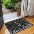 thumbnail image 2 of Black Gothic Sun Moon Flower Pattern Door Rugs,Washable Non Slip Door Mats Indoor,Decorative Door Mats,Entry Mat Indoor for Entrance,Bedroom,Kitchen,Bathroom,30"x17", 2 of 6