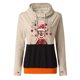 thumbnail image 5 of Sudadera liviana de manga larga con estampado de Navidad con capucha para mujer, camisetas cómodas gráficas Pompotops gfhjh23294, 5 of 6