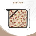 thumbnail image 2 of 2PCS Pot Holders for Kitchen - Heat Resistant Silicone Pot Holders with Hanging Loop, Cute Popcorn Red Non Slip Oven Hot Pads, Potholders for Decor Baking Cooking Kitchen, 2 of 6