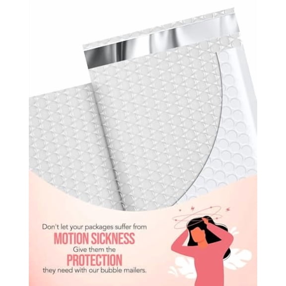 GSSUSA White Bubble Mailers 6x10 Small Padded Envelopes 600 Pack,Strong Adhesion Bubble Mailer Self-Seal Bubble Envelopes for Small Business