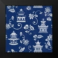 thumbnail image 2 of Urban, Mary 12x12 Black Modern Framed Museum Art Print Titled - Everyday Chinoiserie Pattern VIA, 2 of 5