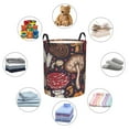 thumbnail image 6 of Daiia Forest Wild Mushroom Round Laundry Basket with Handles Thickened Waterproof Circular hamper,Dirty Clothes Storage Basket for Bedroom,Bathroom,College Dorm-Medium, 6 of 8