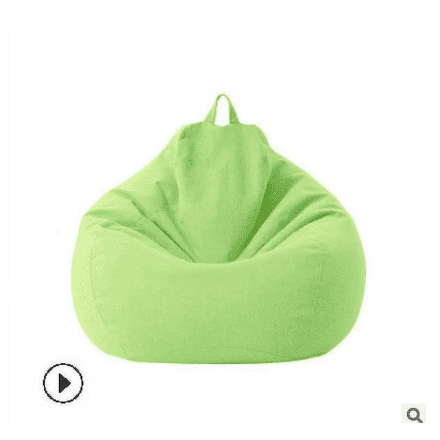 Sofá clásico Sillas Lazy Lounger Bean Bag Silla de almacenamiento Interior Exterior,Green,70*80cm