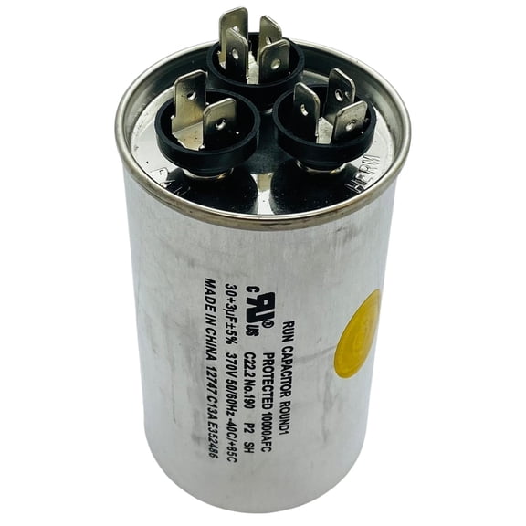 CD30 3X370R, Dual Run Capacitor Round 30   3 Mfd. 370 Volt