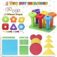 thumbnail image 3 of Juego de juguetes con forma de tablero Ggiibro, 65 piezas, bricolaje, apilables para niños de 3 a 6 años, 3 of 6
